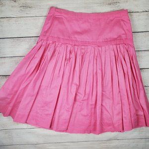 J. Crew pink pleated skirt size 2